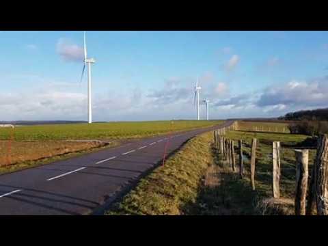 Le vent souffle fort sur les hauteurs de Forbach, sur les plateaux de Bousbach et Gaubiving