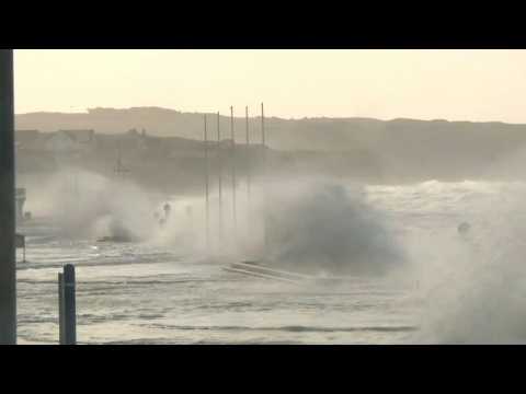 Storm Ciara batters northern French coast