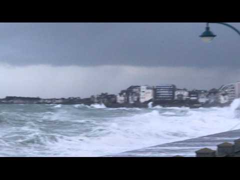 Tempête Ciara : ça tapait fort ce matin à Saint-Malo