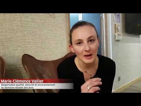 La station des Arcs  à la recherche du flocon vert