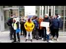 Manifestation d'une vingtaine d'handicapés devant la MDPH à Besançon