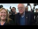 Bernie Sanders votes in his home state of Vermont on Super Tuesday