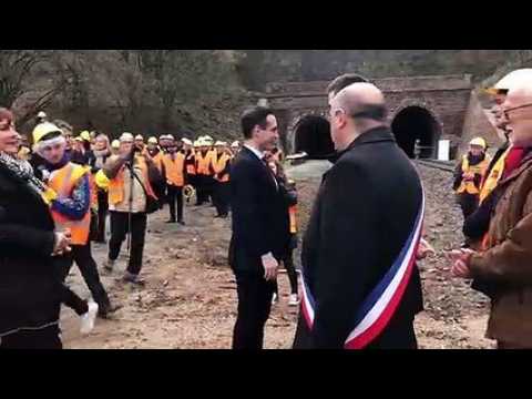 Inauguration du tunnel de Vanémont par Jean-Baptiste Djebbari