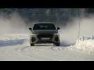 Audi RS Q3 Sportback in Nardo Grey Driving on ice