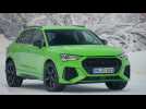 The new Audi RS Q3 Exterior Design in Kyalami Green
