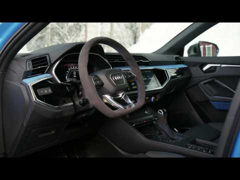 Audi RS Q3 Sportback Interior Design in Turbo Blue
