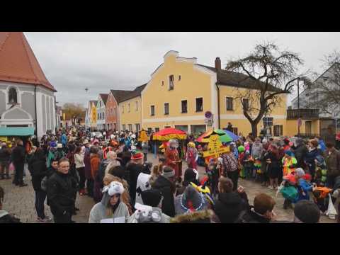A small German town was transformed for a Chinese carnival