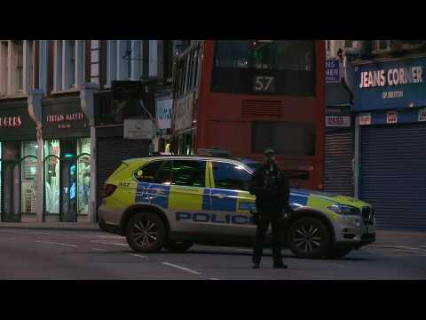 Police cordon off scene where police shot man in London after 'terror' stabbings