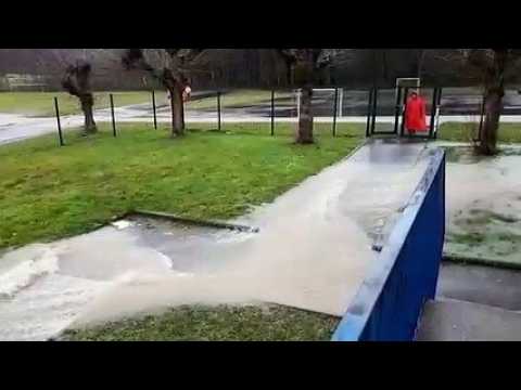Hartzviller : le collège de la vallée de la Bievre de nouveau inondé