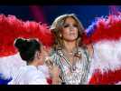 Jennifer Lopez joined by daughter at Super Bowl