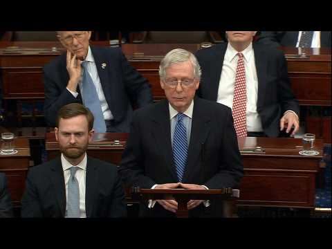 "Heads we win, tails you cheated" says McConnell ahead of impeachment vote