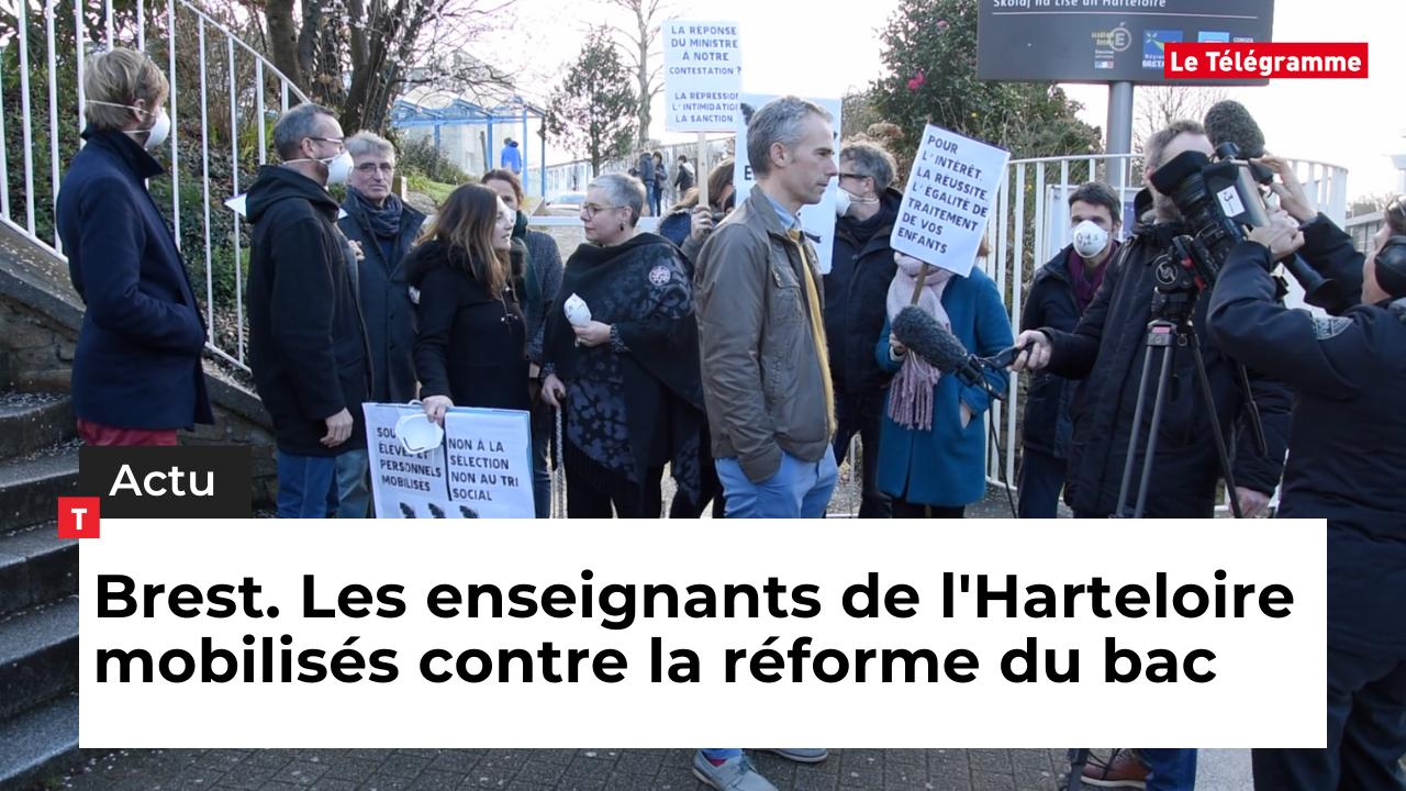 Brest. Les enseignants de l'Harteloire mobilisés contre la réforme du bac (Le Télégramme)