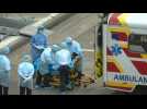 Man taken from HK cruise liner into ambulance after coronavirus check - Label : AFPTV - First images - Category : News