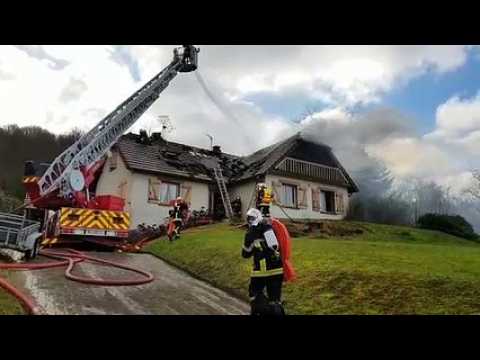 Échenoz-la-Méline : une maison détruite par un incendie
