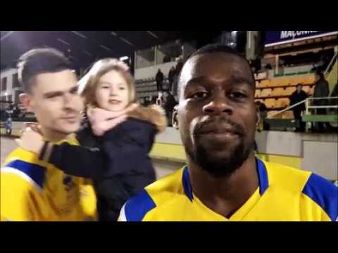 La réaction de David Luvualu, buteur d'Epinal après la victoire face à Lille 2 (1-0) en championnat de National 2