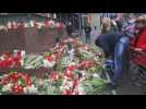 Candles and flowers to honour the victims of Hanau attack