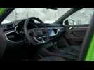 The new Audi RS Q3 Interior Design in Kyalami Green