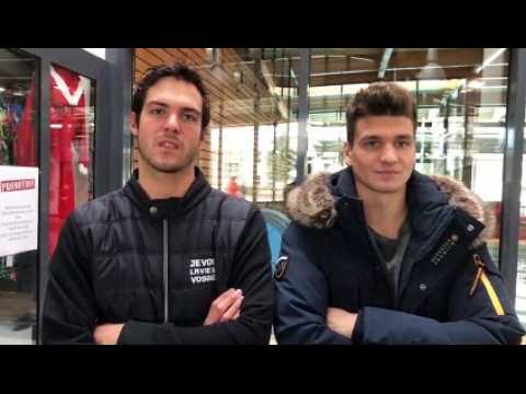 Les Vosgiens Hugo Grosjean et Antoine Marc parlent de leur projet olympique