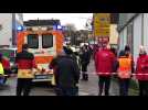 Rescue teams remain at the scene of the Volkmarsen carnival procession incident - Label : AFPTV - First images - Category : News