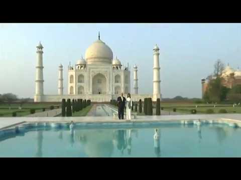 Trump and wife Melania tour Taj Mahal on India visit