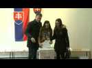 Leader of opposition Olano party, Igor Matovic, votes - Label : AFPTV - First images - Category : News