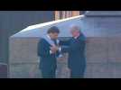 Uruguay's new president Luis Lacalle Pou receives presidential sash