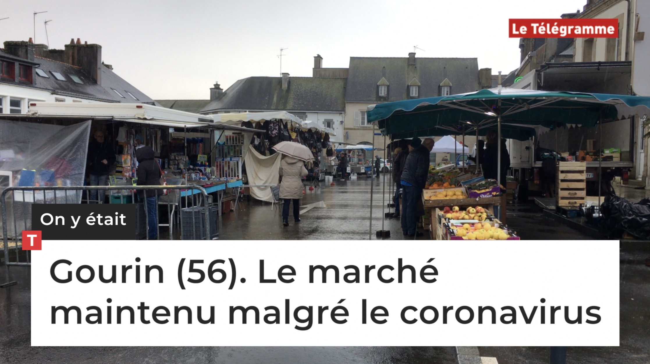 Gourin (56). Le marché maintenu malgré le coronavirus (Le Télégramme)