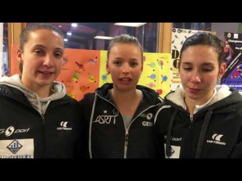 Tennis de table - Le réactions de Séphanie Loeuillette, Marie Migot et Laura Gasnier après Etival -Saint-Pierre (3-1)