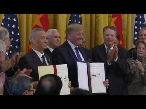 Trump, Liu He sign 'phase one' of the US-China trade deal