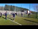 FOOTBALL : entrainement ludique sous le soleil pour le SA Spinalien avant d'affronter la JS Saint-Pierroise
