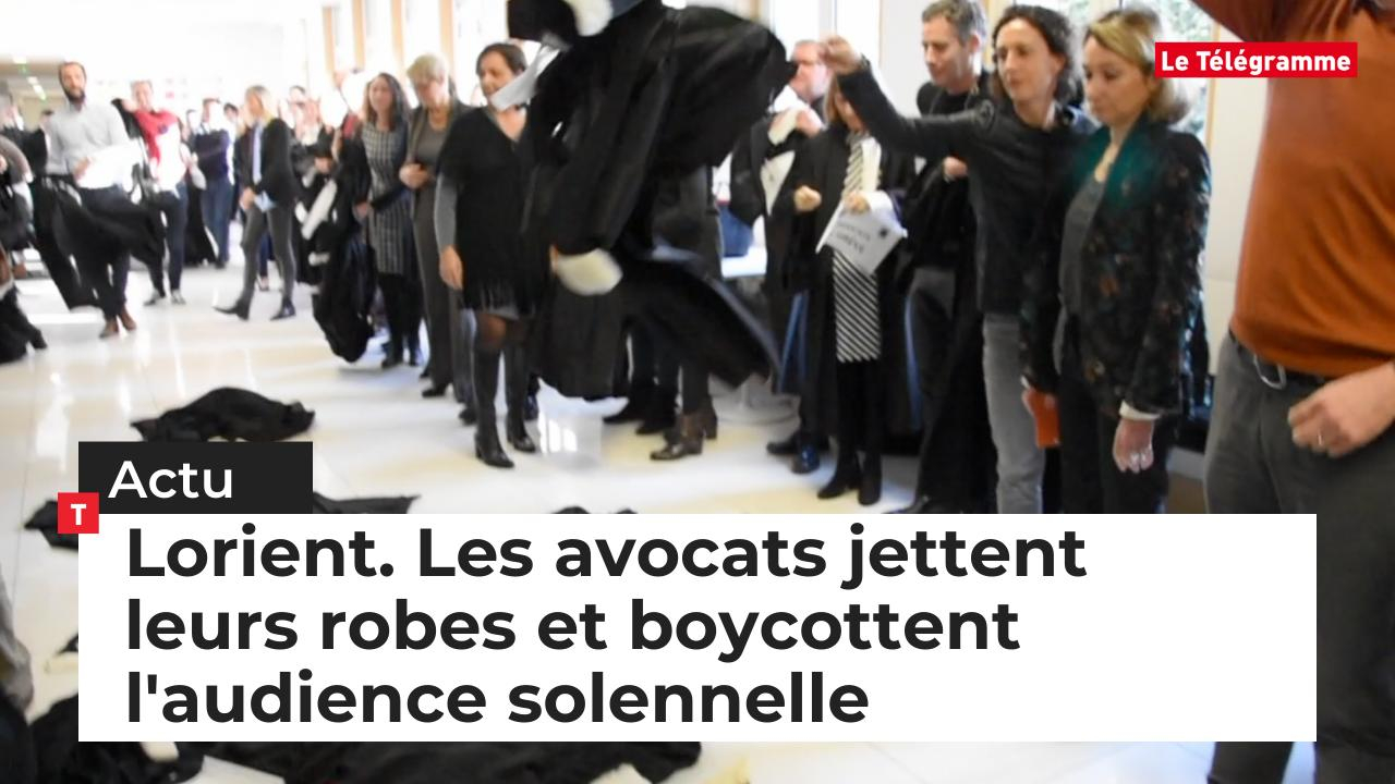 Lorient. Les avocats jettent leurs robes et boycottent l'audience solennelle (Le Télégramme)