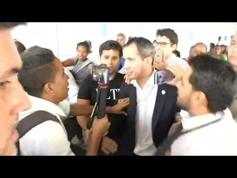 Opposition leader Guaido arrives in Venezuela after international tour