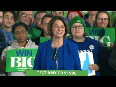 Klobuchar takes aim at Trump as NH results show surge in support