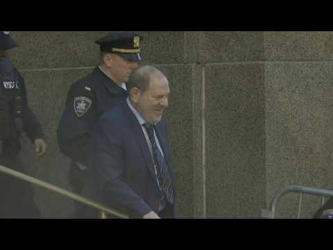 Harvey Weinstein leaves court after prosecution's closing arguments