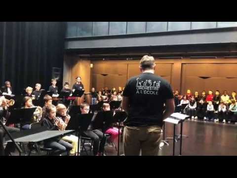 30 secondes avec les élèves des classes orchestres de l'école Vincent-Auriol de Saint-Dié-des-Vosges