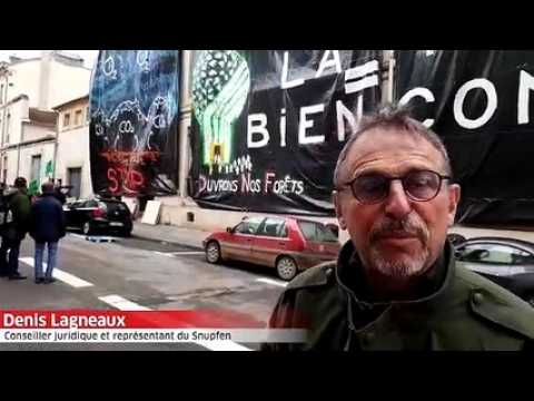 Une centaine d'agents Onf rassemblés à Nancy pour manifester contre la 'privatisation' de l'ONF