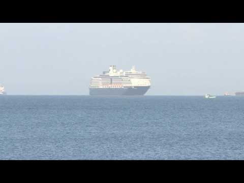 US cruise ship arrives in Cambodia waters, waits to dock