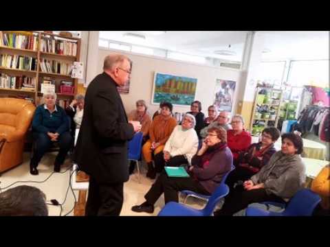 Bar-le-Duc : visite de Mgr Jean-Paul Gusching, évêque de Verdun, au Secours catholique.