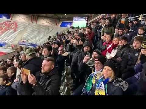 Épinal – Saint-Étienne en quart de finale de la Coupe de France au stade Marcel-Picot : la joie des supporters après le but spinalien
