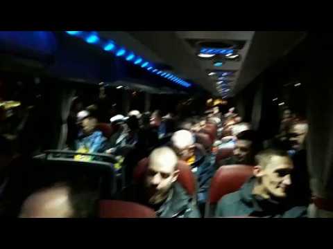 Épinal – Saint-Étienne en quart de finale de la Coupe de France au stade Marcel-Picot : les supporters donnent de la voix dans le bus