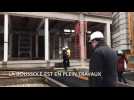Saint-Dié-des-Vosges : visite du chantier de la Boussole en une minute.