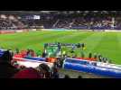 Épinal – Saint-Étienne en quart de finale de la Coupe de France au stade Marcel-Picot : l'entrée des équipes