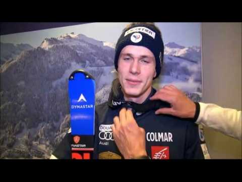 Ski alpin : la réaction de Clément Noël après sa troisième place sur le slalom de Kitzbühel