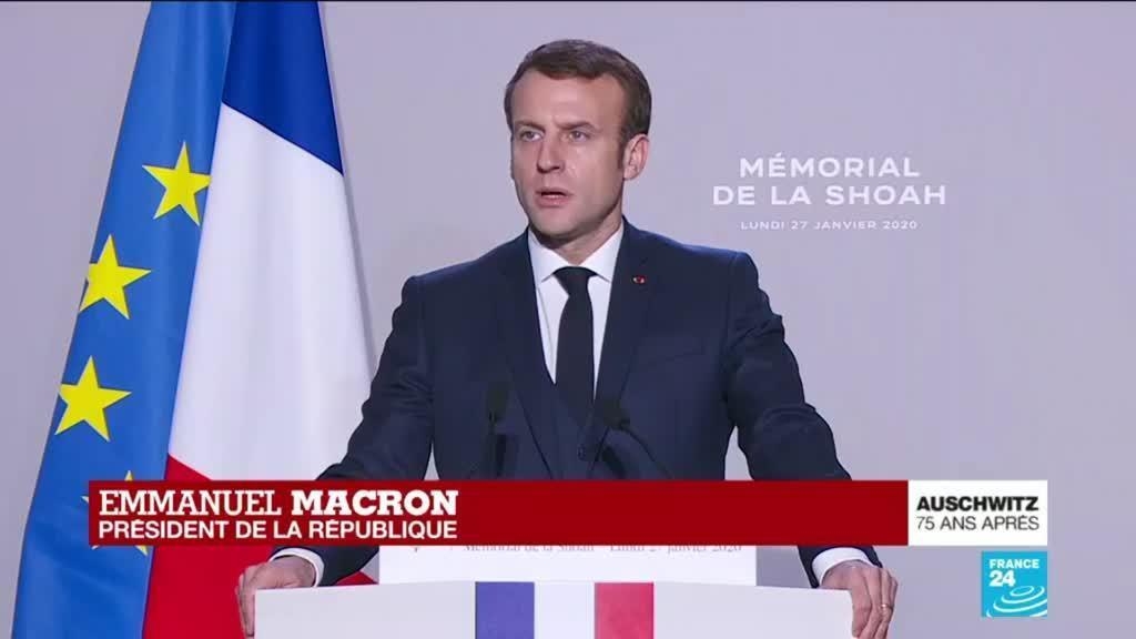REPLAY - Le discours d'Emmanuel Macron pour les 75 ans de la libération d’Auschwitz (France 24 FR)