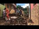 Brazilians clean up debris after floods and record rains