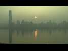 China virus: Images of sunrise in Wuhan - Label : AFPTV - First images - Category : News