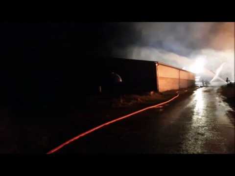 Nouvel incendie à l’EARL "Du Vogien" à Clezentaine : des tonnes de fourrage partent en fumée