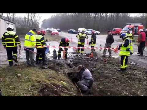 Bois-de-Haye (54) : un chien de chasse coincé dans une canalisation sauvé grâce aux sapeurs pompiers