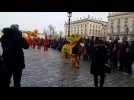 A Nancy, place Stanislas, on a réveillé le dragon pour célébrer le Nouvel An chinois
