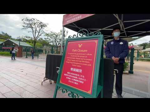 Hong Kong Disneyland closes over China virus fears